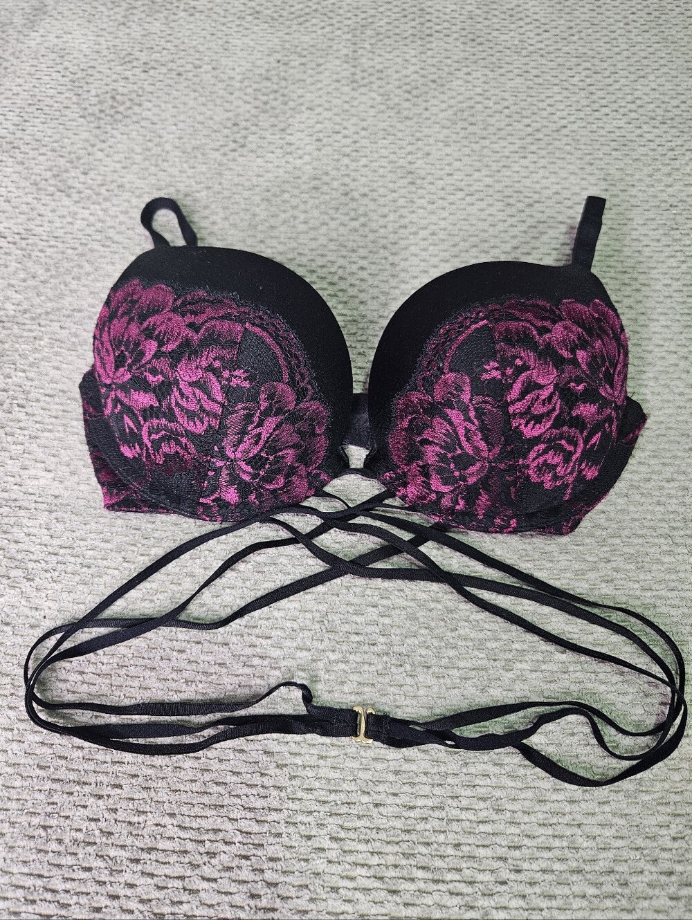 La Senza Push Up Bra With Wrap Around Strap, 34 B